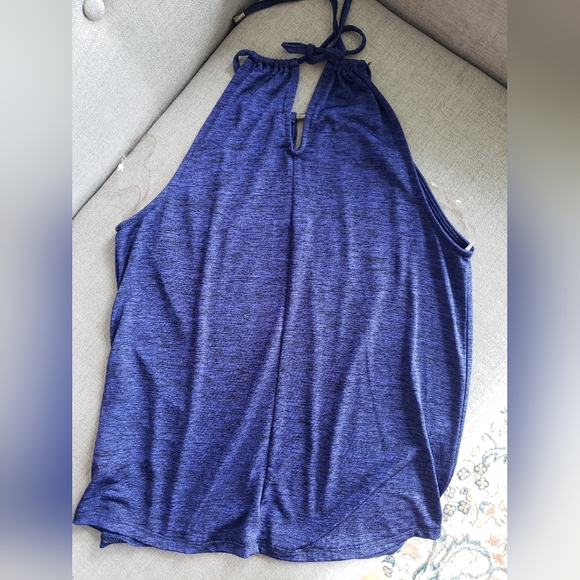 Electric blue/black Dynamite keyhole top XS - Picture 2 of 8